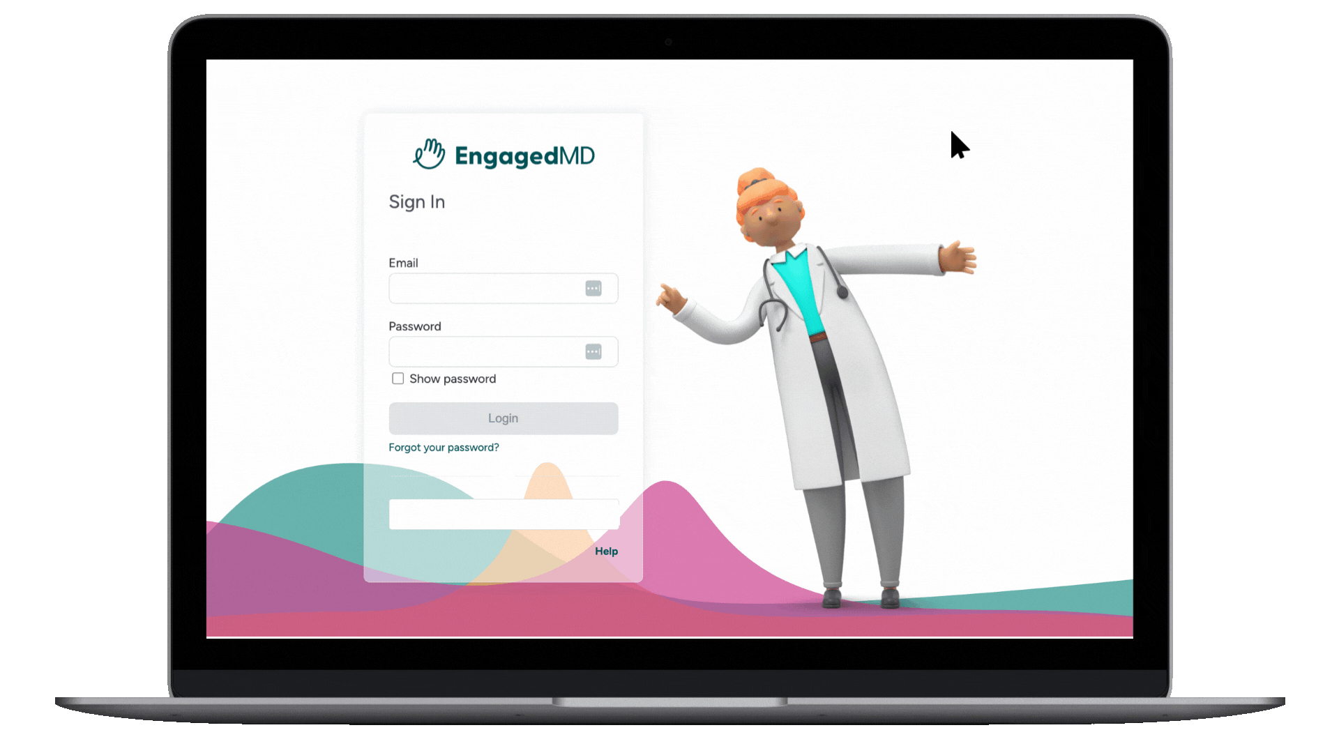 How do I reset my password (Patient) GIF P1