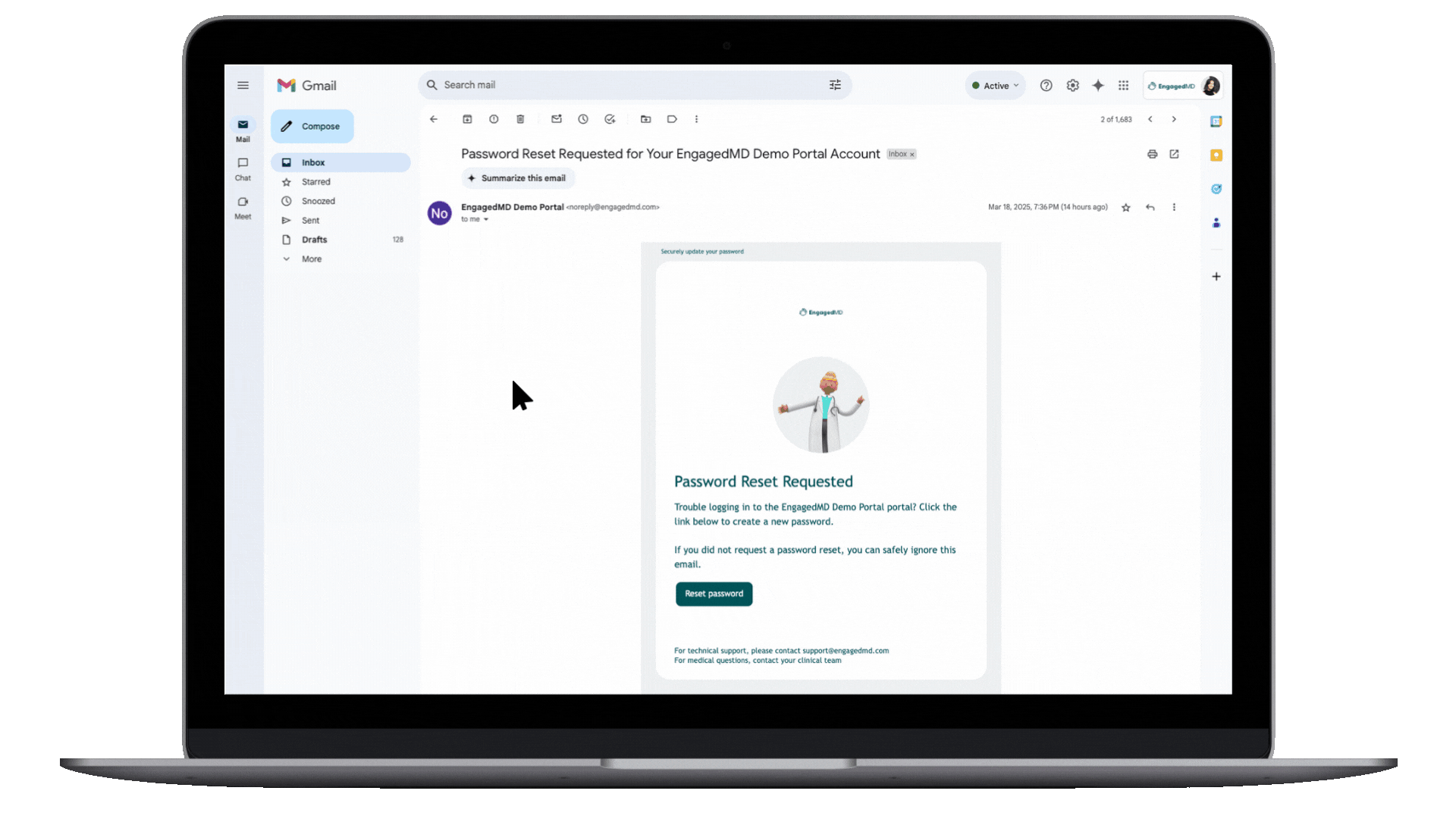 How do I reset my password (Patient) GIF P2
